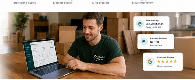 Removalist CRM case visual